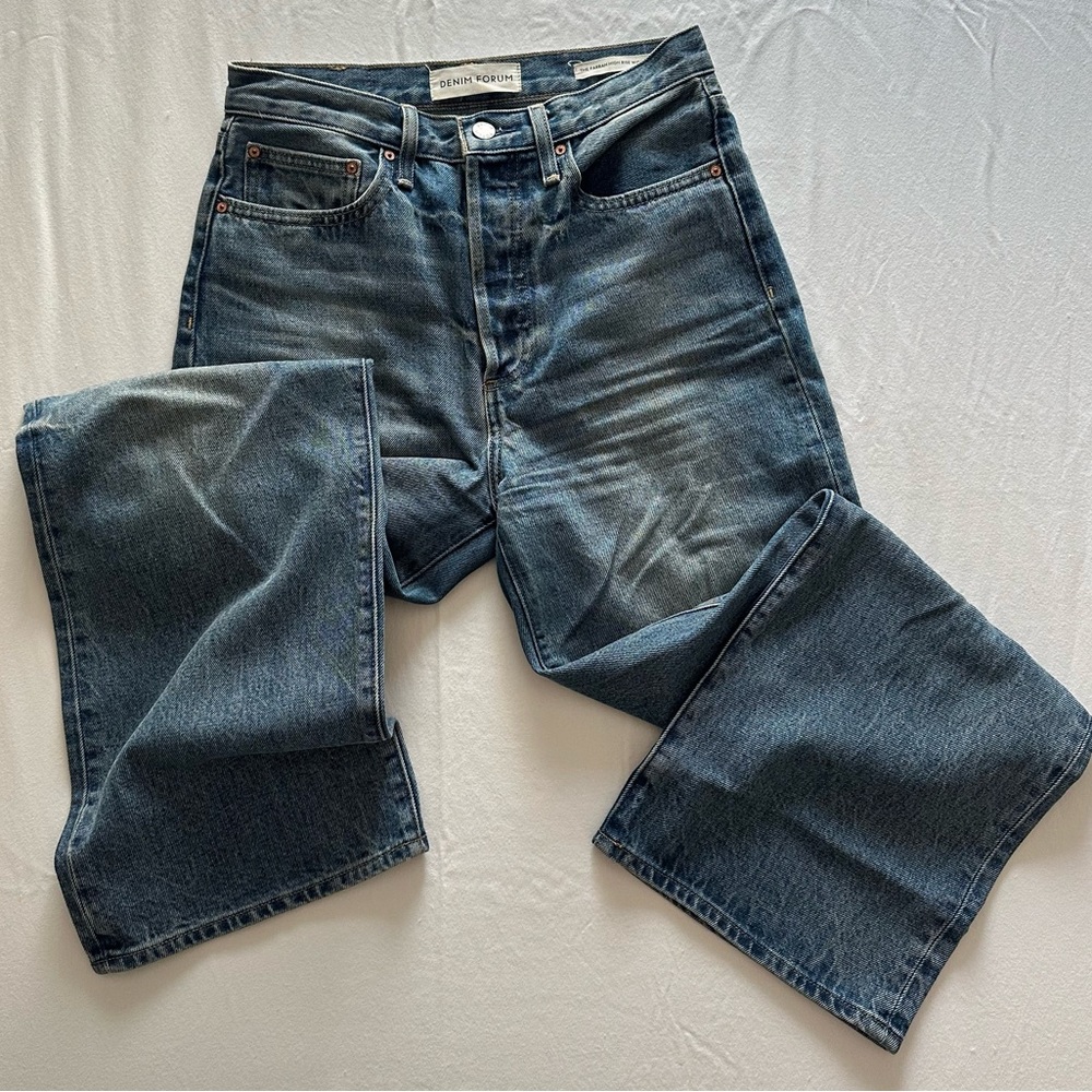 Aritzia Denim Forum Farrah Wide Leg Jean